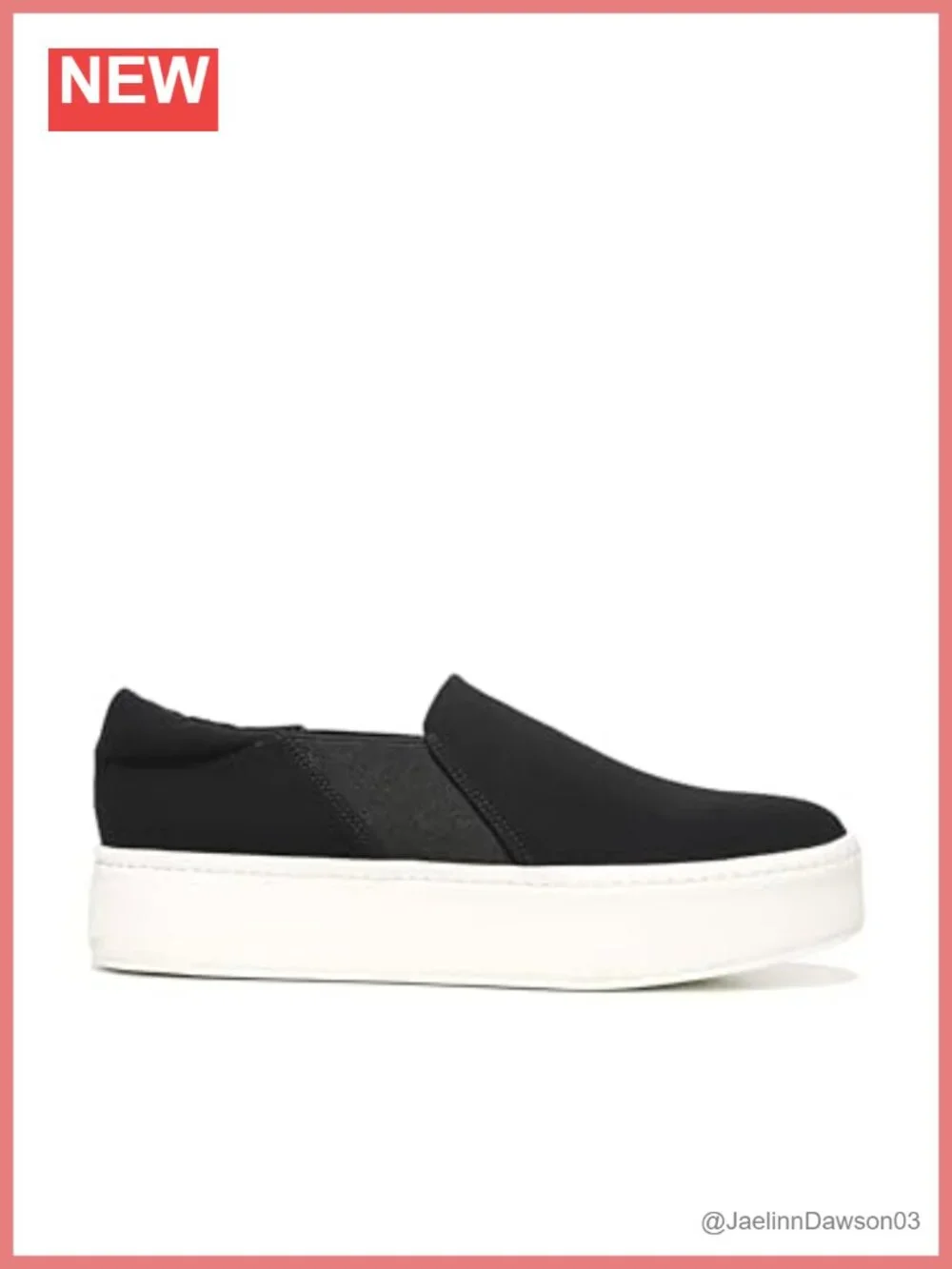 Vince Warren Women's Platform Slip-On Sneakers Rubber Sole 2 Inch